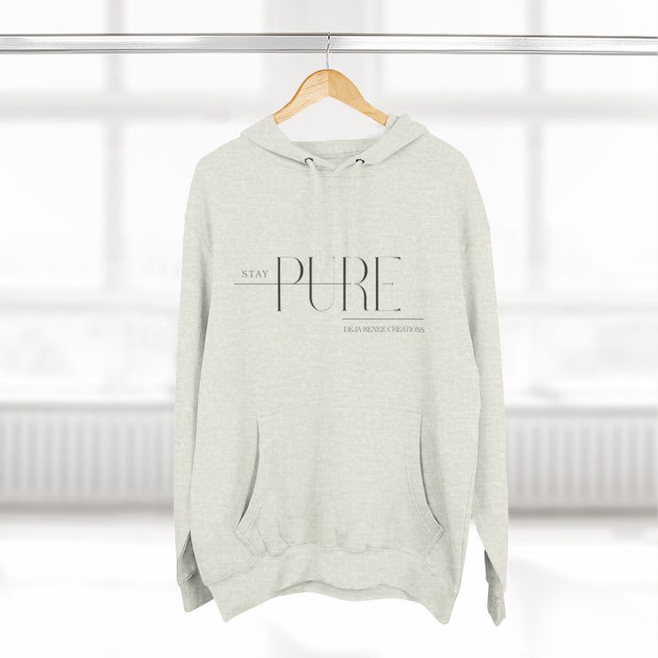 Stay Pure Fleece Hoodie for Comfort and Style