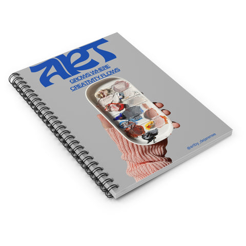 Artistic Spiral Notebook - Aesthetic Creativity & Inspiration