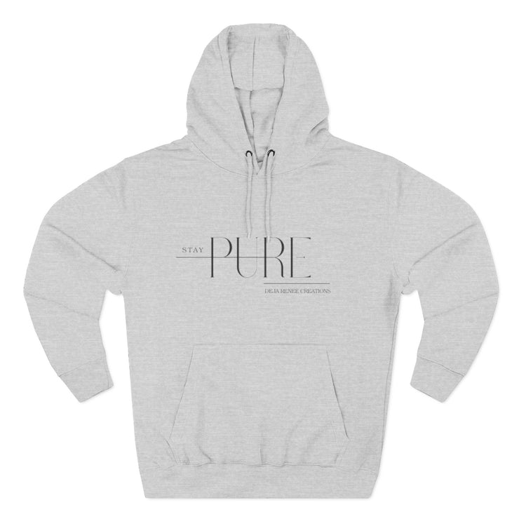 Stay Pure Fleece Hoodie for Comfort and Style