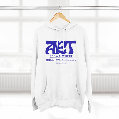 Creative Flow Fleece Hoodie - Artistic Fashion, Cozy Wear, Gift for Artists, Unique Casual Style, Creative Inspiration
