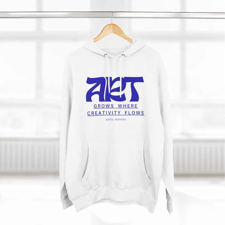Creative Flow Fleece Hoodie - Artistic Fashion, Cozy Wear, Gift for Artists, Unique Casual Style, Creative Inspiration