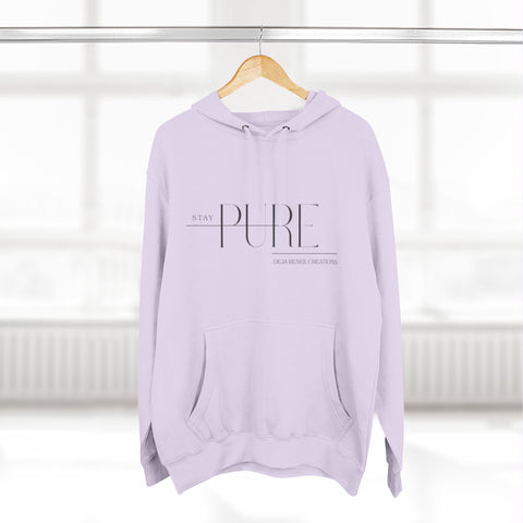 Stay Pure Fleece Hoodie for Comfort and Style
