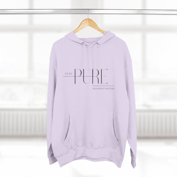 Stay Pure Fleece Hoodie for Comfort and Style