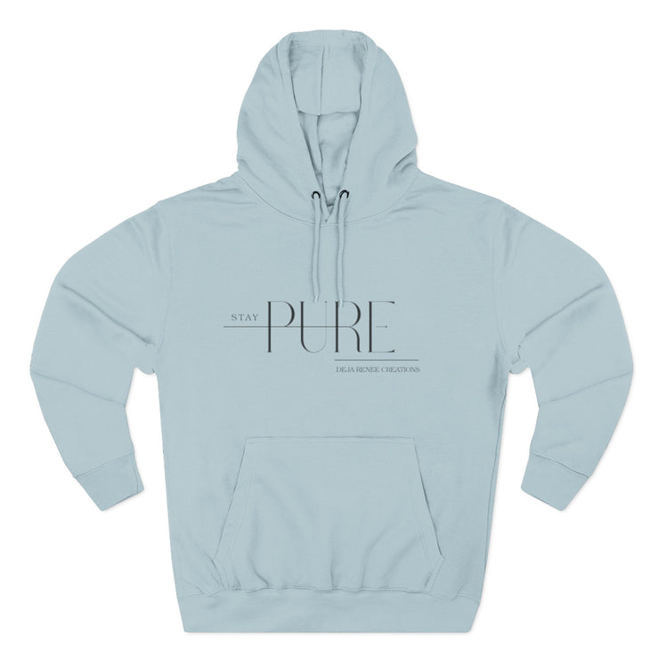 Stay Pure Fleece Hoodie for Comfort and Style
