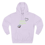 Heart Color-Block Fleece Hoodie • 3-Panel Cozy Streetwear Gift • Nostalgic Heart Graphic