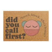 Cute Knock Knock Doormat with Playful Design