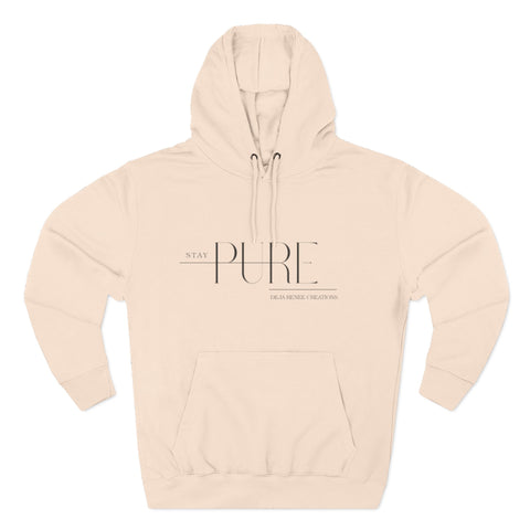 Stay Pure Fleece Hoodie for Comfort and Style