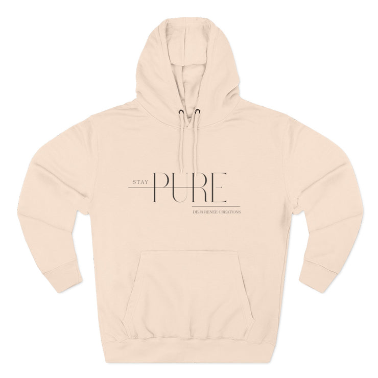 Stay Pure Fleece Hoodie for Comfort and Style