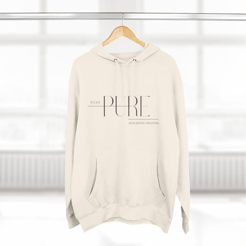 Stay Pure Fleece Hoodie for Comfort and Style
