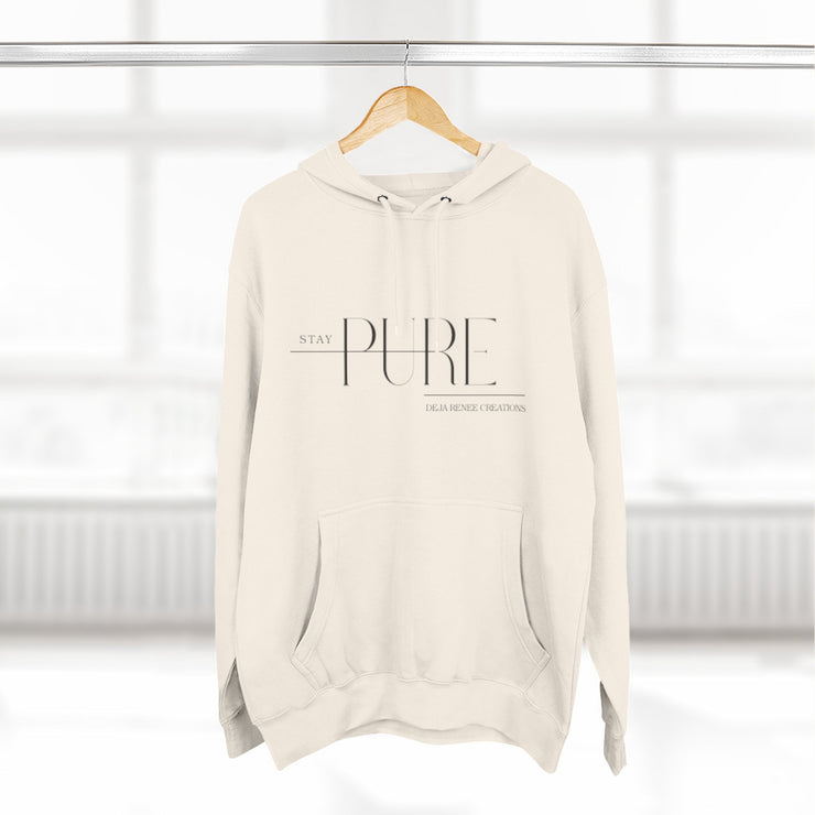 Stay Pure Fleece Hoodie for Comfort and Style