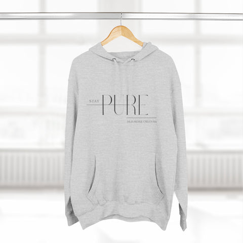 Stay Pure Fleece Hoodie for Comfort and Style