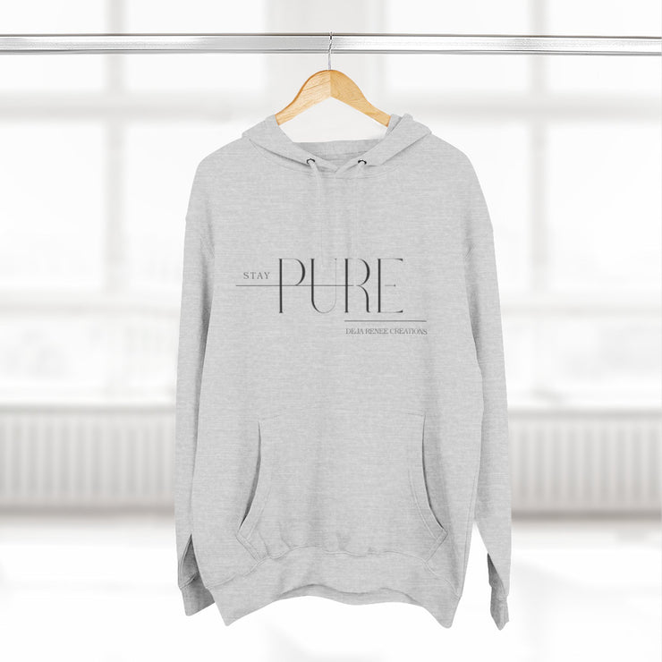 Stay Pure Fleece Hoodie for Comfort and Style