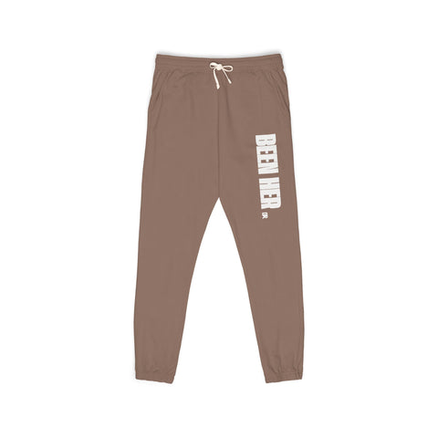 Garment-Dyed Fleece Sweatpants with Chic Graphics