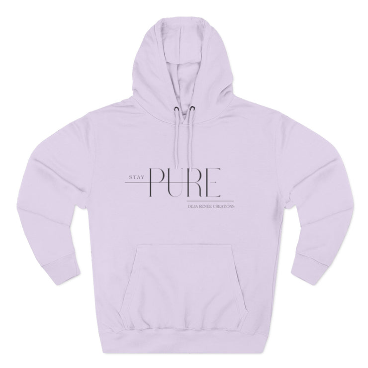 Stay Pure Fleece Hoodie for Comfort and Style