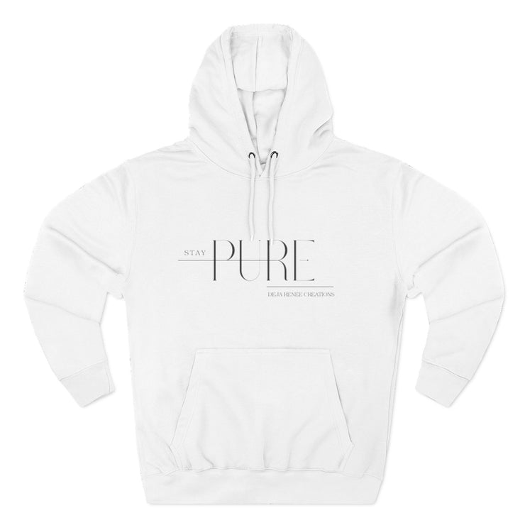 Stay Pure Fleece Hoodie for Comfort and Style