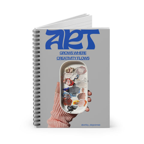 Artistic Spiral Notebook - Aesthetic Creativity & Inspiration