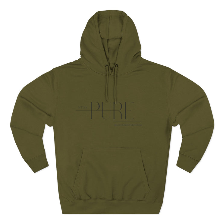 Stay Pure Fleece Hoodie for Comfort and Style