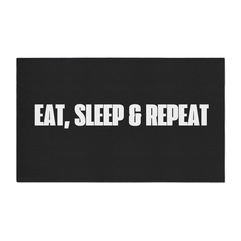 Eat, Sleep, Repeat Heavy Duty Floor Mat - Perfect for Gamers & Home Gyms