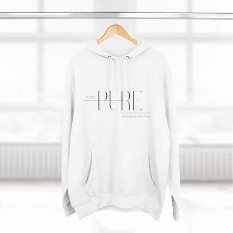Stay Pure Fleece Hoodie for Comfort and Style