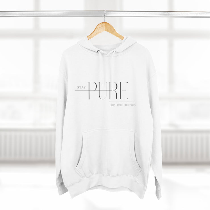 Stay Pure Fleece Hoodie for Comfort and Style
