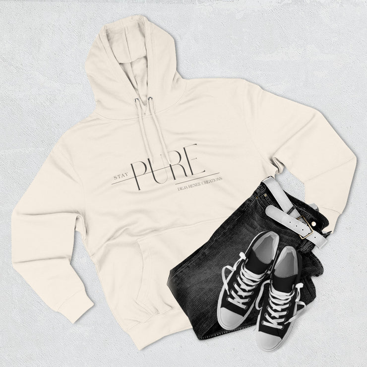 Stay Pure Fleece Hoodie for Comfort and Style