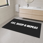 Eat, Sleep, Repeat Heavy Duty Floor Mat - Perfect for Gamers & Home Gyms