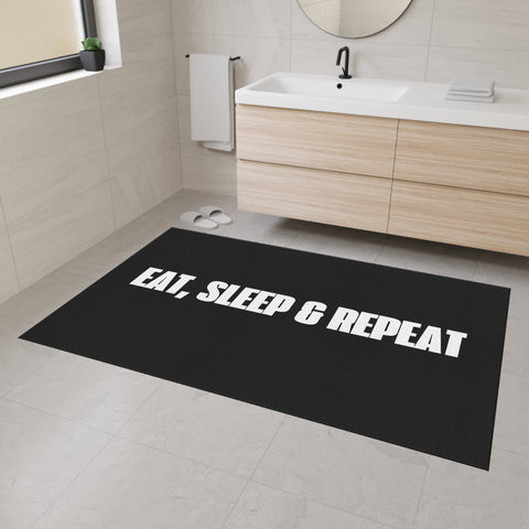 Eat, Sleep, Repeat Heavy Duty Floor Mat - Perfect for Gamers & Home Gyms
