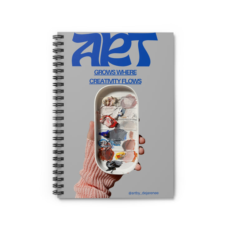 Artistic Spiral Notebook - Aesthetic Creativity & Inspiration