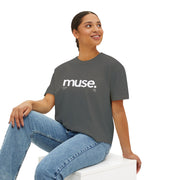 Trendy Women's Boxy Tee - 'Muse' Graphic Shirt for Stylish Comfort