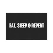 Eat, Sleep, Repeat Heavy Duty Floor Mat - Perfect for Gamers & Home Gyms