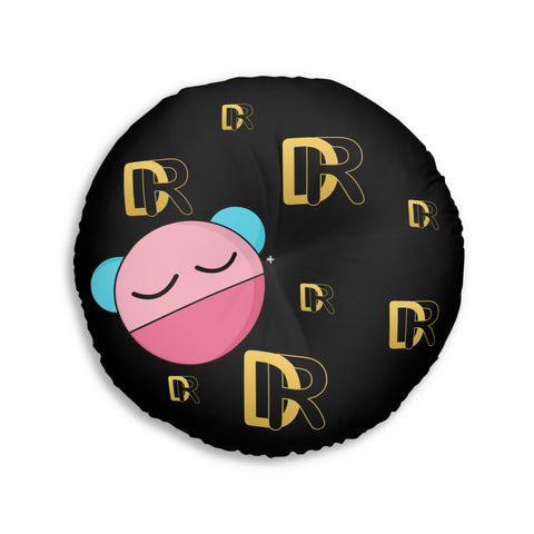 Colorful Round Tufted Floor Pillow - Whimsical Art & Comfort for Kids&