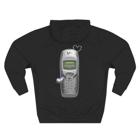 Heart Color-Block Fleece Hoodie • 3-Panel Cozy Streetwear Gift • Nostalgic Heart Graphic