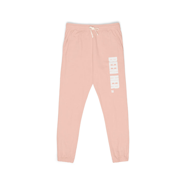 Garment-Dyed Fleece Sweatpants with Chic Graphics