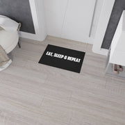 Eat, Sleep, Repeat Heavy Duty Floor Mat - Perfect for Gamers & Home Gyms