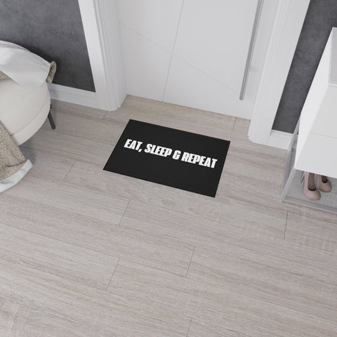 Eat, Sleep, Repeat Heavy Duty Floor Mat - Perfect for Gamers & Home Gyms