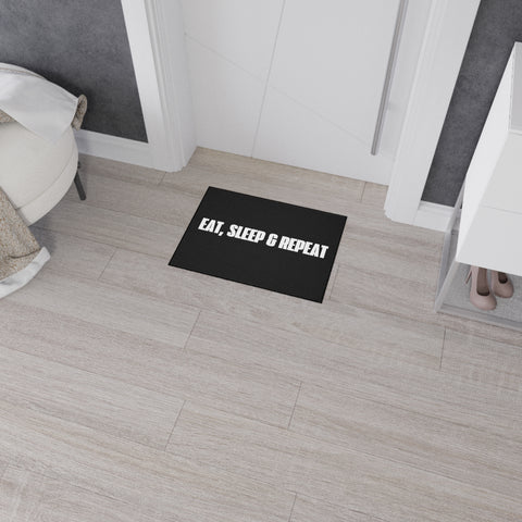 Eat, Sleep, Repeat Heavy Duty Floor Mat - Perfect for Gamers & Home Gyms