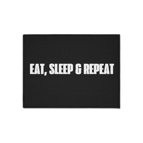 Eat, Sleep, Repeat Heavy Duty Floor Mat - Perfect for Gamers & Home Gyms