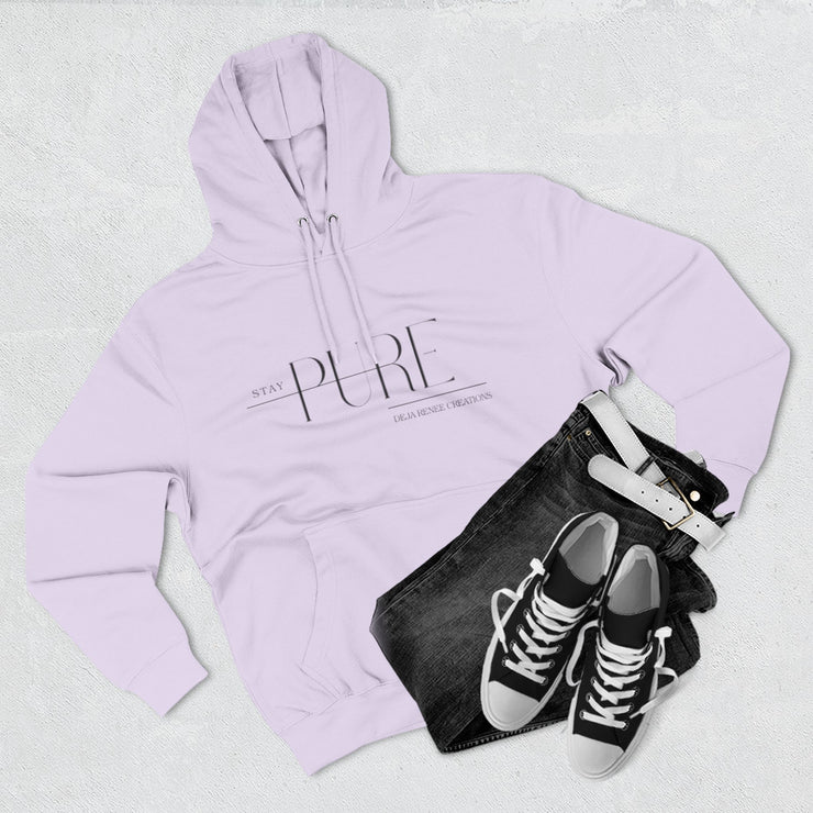 Stay Pure Fleece Hoodie for Comfort and Style