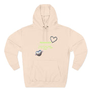 Heart Color-Block Fleece Hoodie • 3-Panel Cozy Streetwear Gift • Nostalgic Heart Graphic