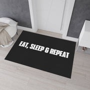 Eat, Sleep, Repeat Heavy Duty Floor Mat - Perfect for Gamers & Home Gyms