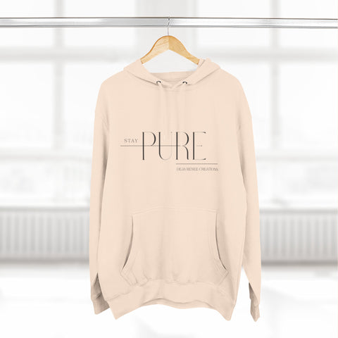 Stay Pure Fleece Hoodie for Comfort and Style
