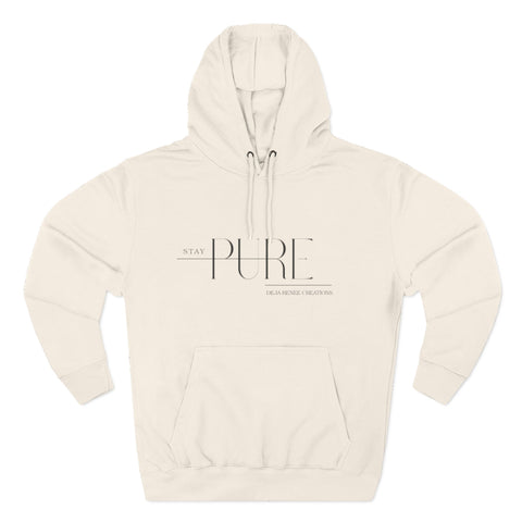 Stay Pure Fleece Hoodie for Comfort and Style