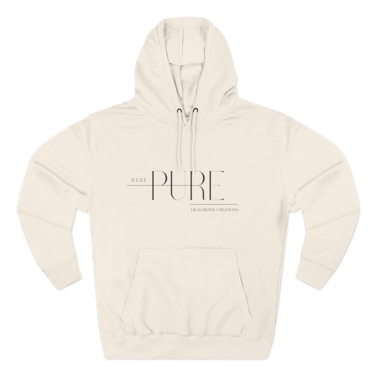 Stay Pure Fleece Hoodie for Comfort and Style