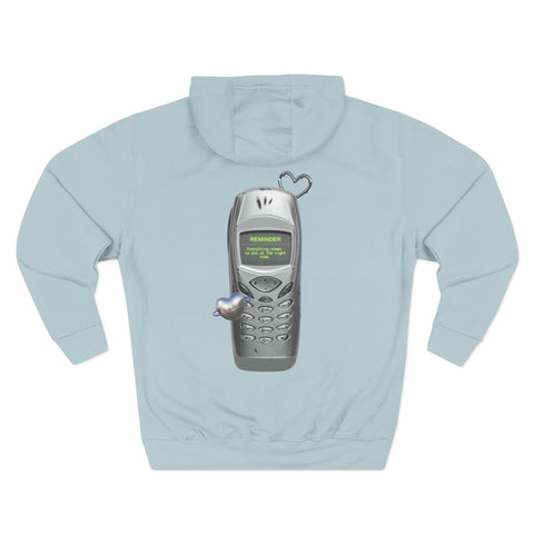 Heart Color-Block Fleece Hoodie • 3-Panel Cozy Streetwear Gift • Nostalgic Heart Graphic