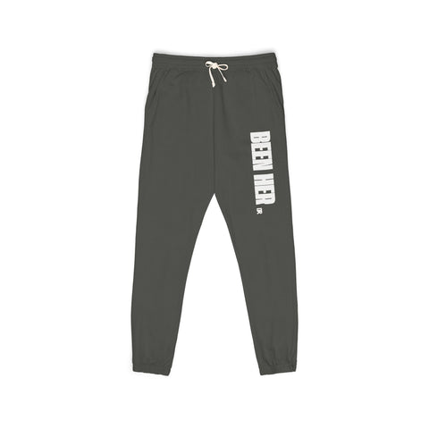 Garment-Dyed Fleece Sweatpants with Chic Graphics