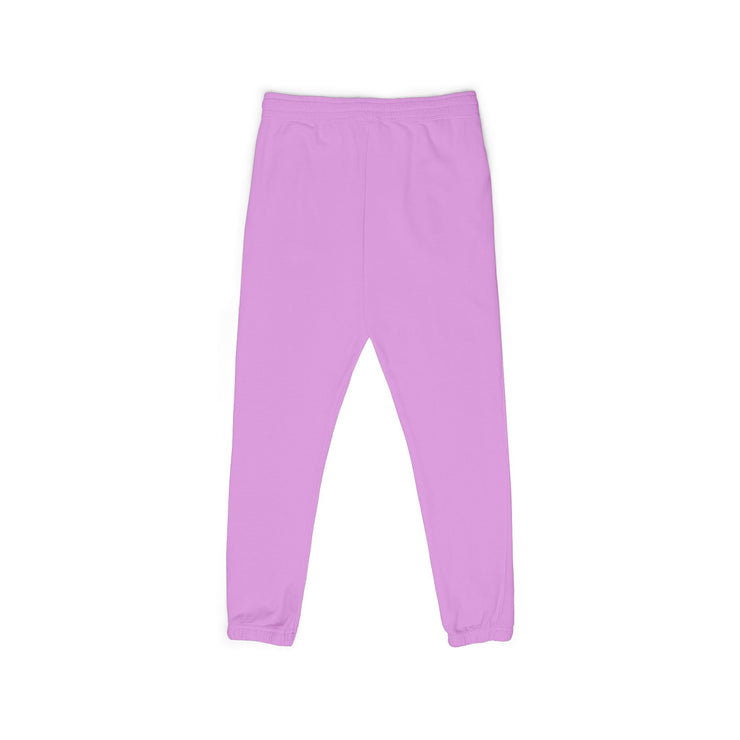 Garment-Dyed Fleece Sweatpants with Chic Graphics