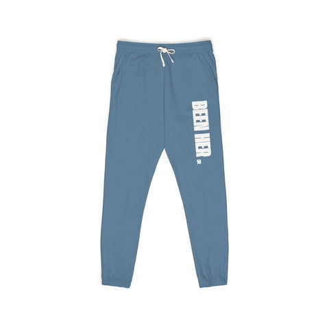 Garment-Dyed Fleece Sweatpants with Chic Graphics