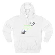 Heart Color-Block Fleece Hoodie • 3-Panel Cozy Streetwear Gift • Nostalgic Heart Graphic