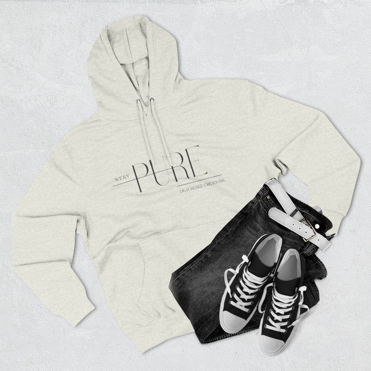 Stay Pure Fleece Hoodie for Comfort and Style