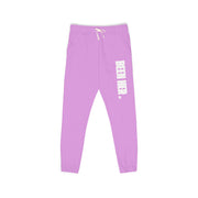 Garment-Dyed Fleece Sweatpants with Chic Graphics